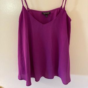 Silky, purple tank from Topshop.